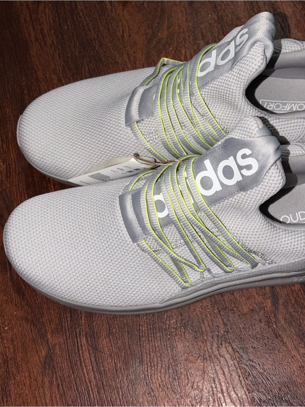 ADIDAS SIZE 14 LITE RACER ADAPT RUNNING ATHLETIC SHOES GREY - Picture 4 of 12